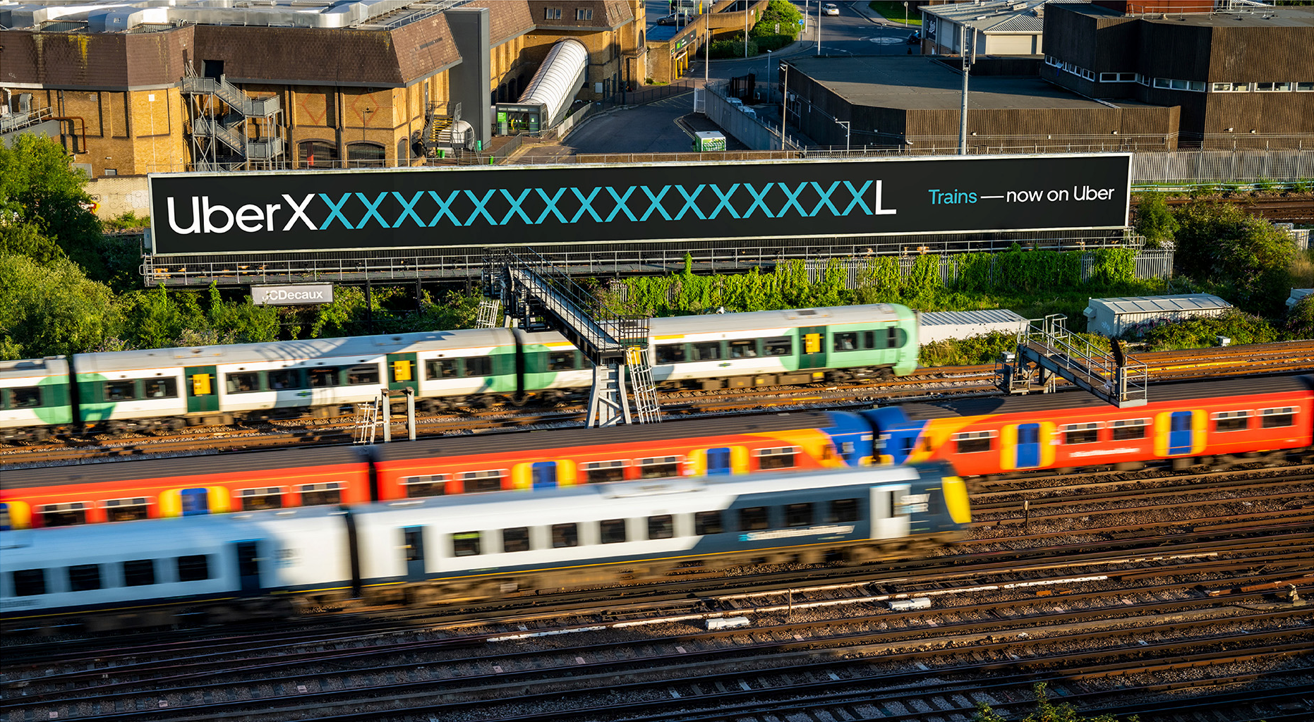 Uber Trains long billboard